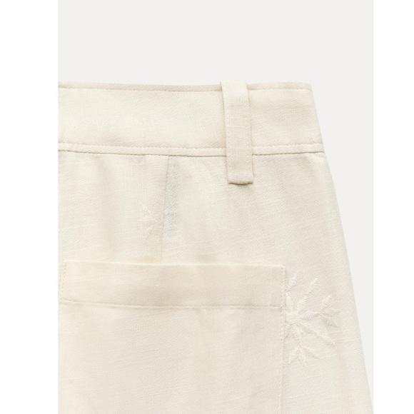 ZARA EMBROIDERED PANTS ZW COLLECTION - Picture 11 of 14